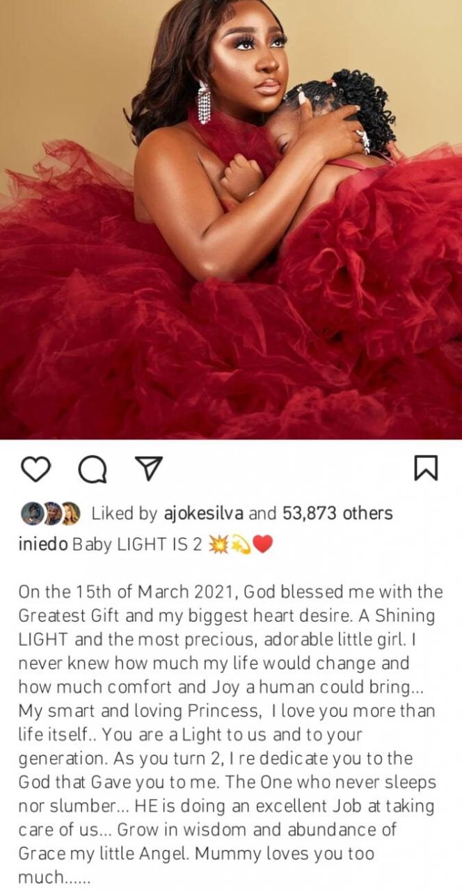 Ini Edo celebrates daughter's birthday 