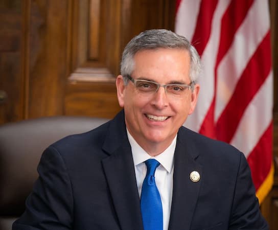 A photo of Brad Raffensperger