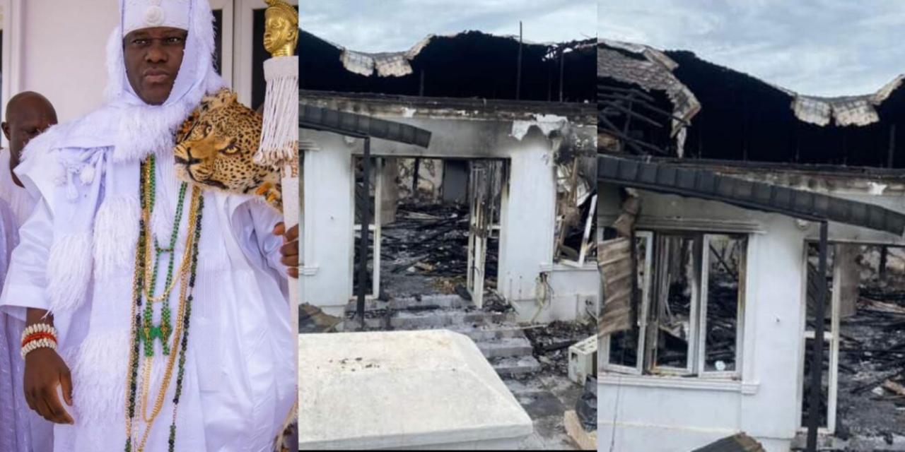 Fire razes Ooni of Ife's palace