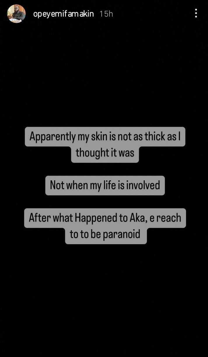 Opeyemi Famakin receives death threats