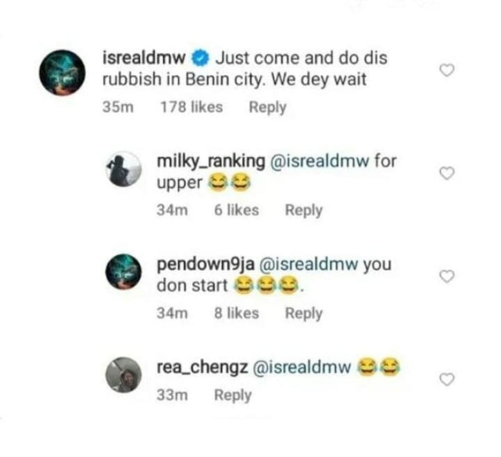 Isreal DMW dares James Brown 