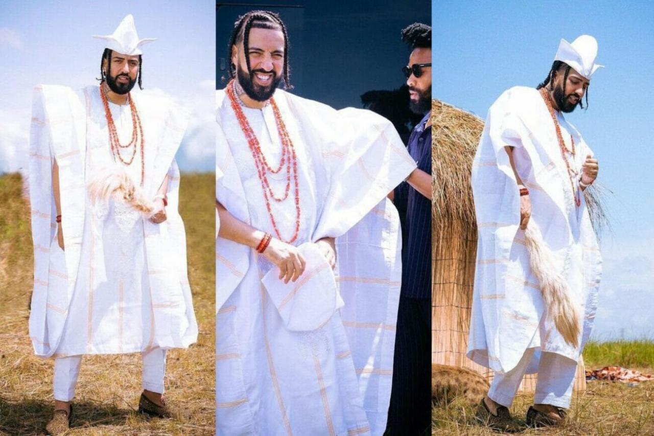 French Montana rocks Agbada gets Yoruba name