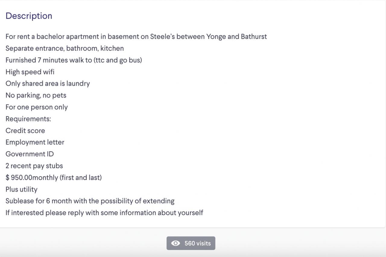 toronto rent