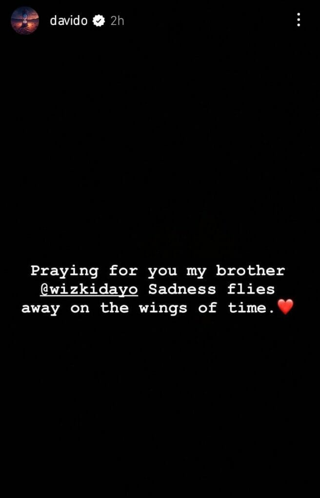 Davido consoles Wizkid