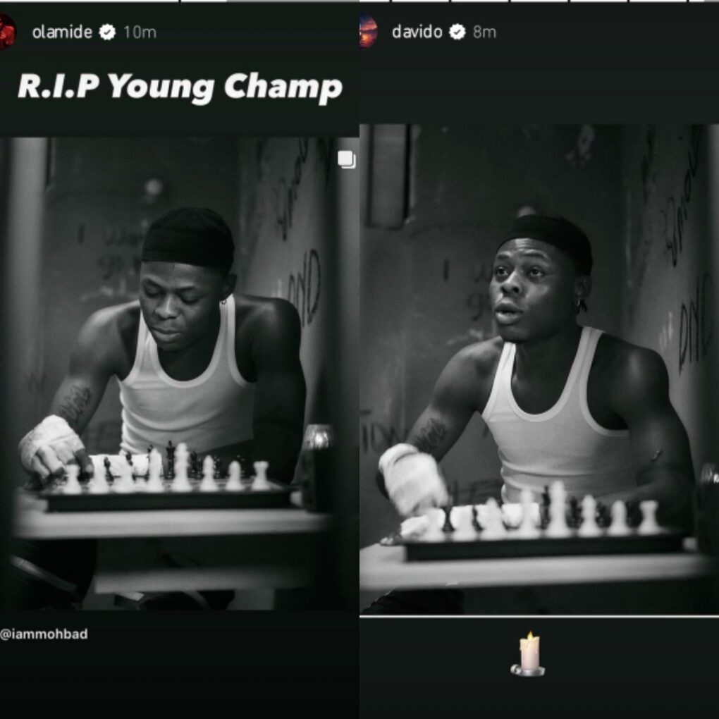 Celebrities react to Mohbad's death