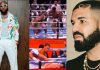 Ur ticket don cut - Davido mocks Drake after losing N1billion as Anthony Joshua knocks out Francis Ngannou (Video)