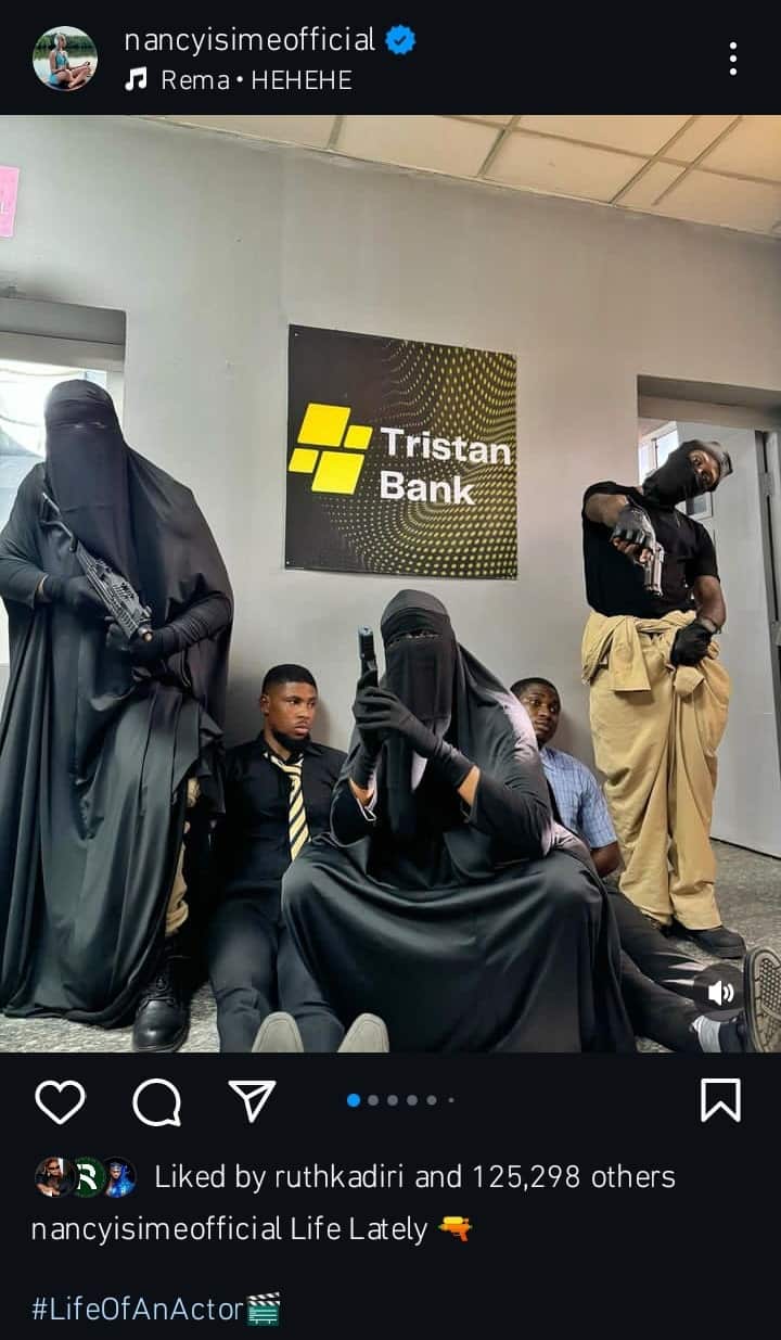 Muslim lady calls out Nancy Isime for rocking a Niqab for a movie