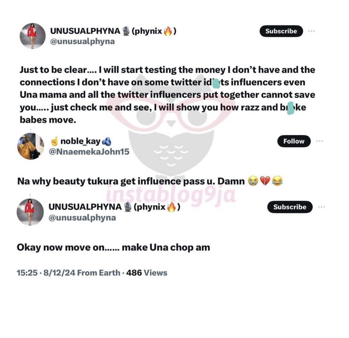 Phyna calls out Brain Jotter.