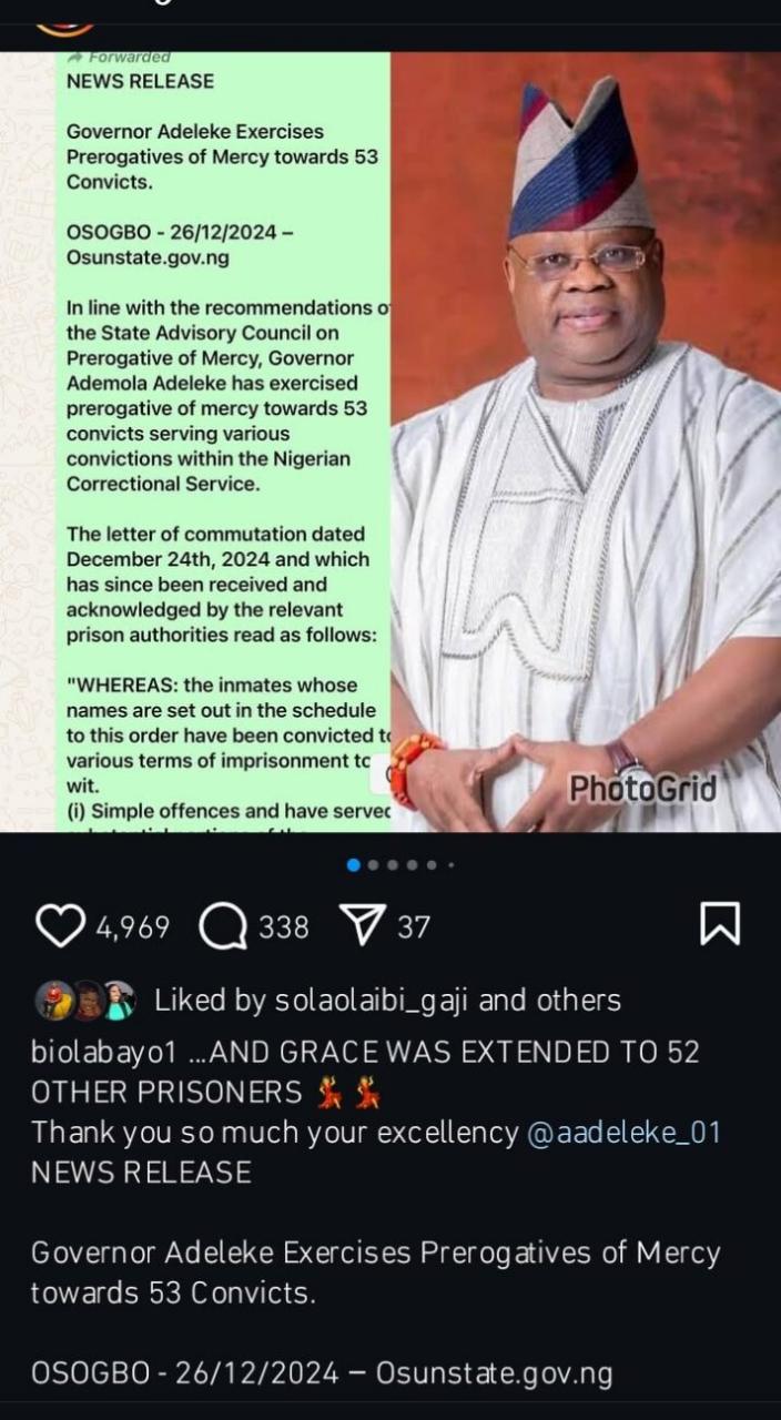 Biola Bayo praises Governor Adeleke