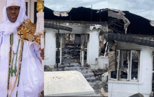 Fire razes Ooni of Ife's palace